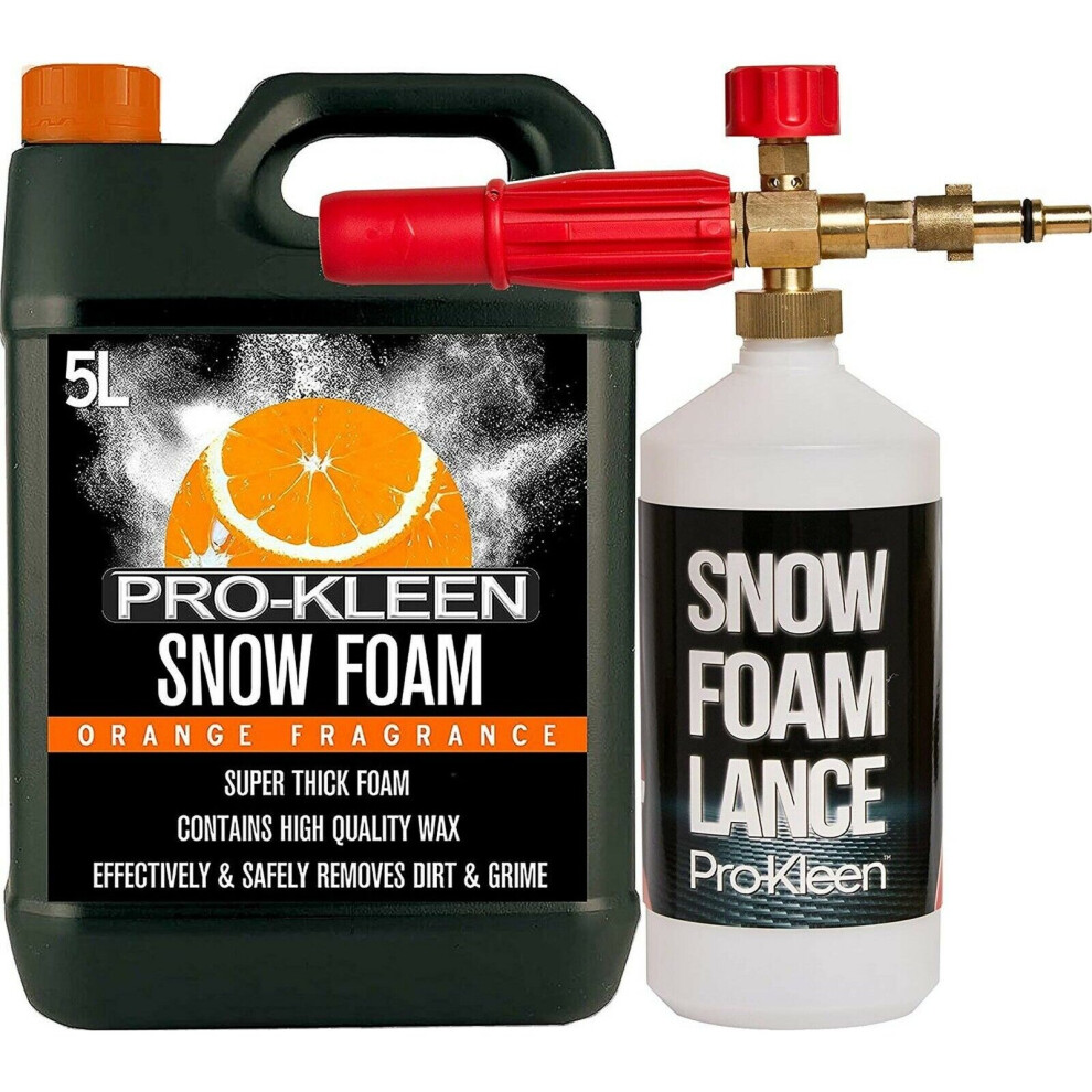 (Orange) Prokleen Snow Foam Car Shampoo & Nilfisk Lance Kit Orange 5060670544926