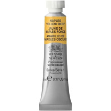 Winsor & Newton 102425 5 ml Tube Professional Water Colour, Naples Yellow Deep