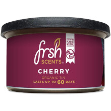 frsh SCENTS FR-P-1207 Luxury Organic Car Air Freshener in Compact and Portable Diffuser, 60 Day Lifespan, Cherry, 42 Gram Pad One Tin Supplied