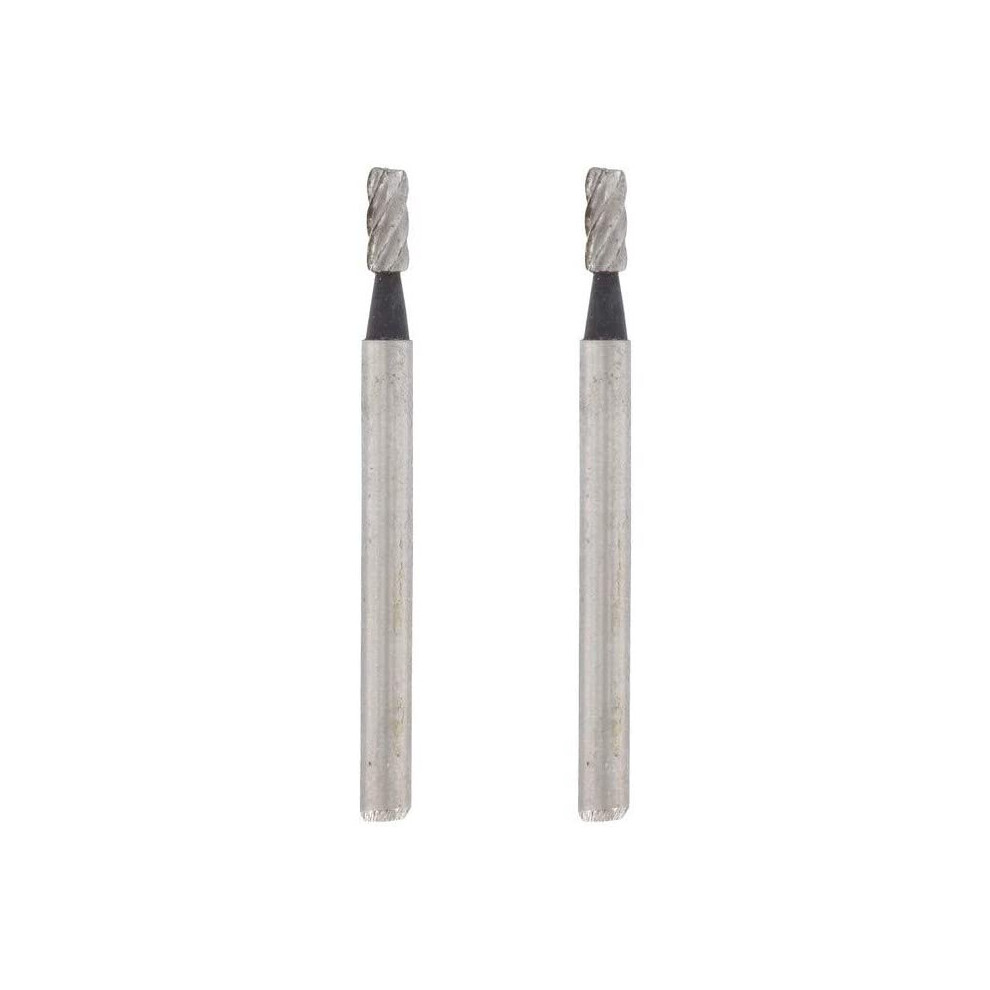 Dremel 194 Milling Cutting Bits in 2-Pack Accessory Set - 2 Cylinder-Shaped High-Speed Cutters with 3.2 mm Working Diameter
