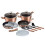URBN Living Berlinger Haus 13Pc Aluminum Non Stick Cookware Pot Pan Set w/ Detachable Handle 2