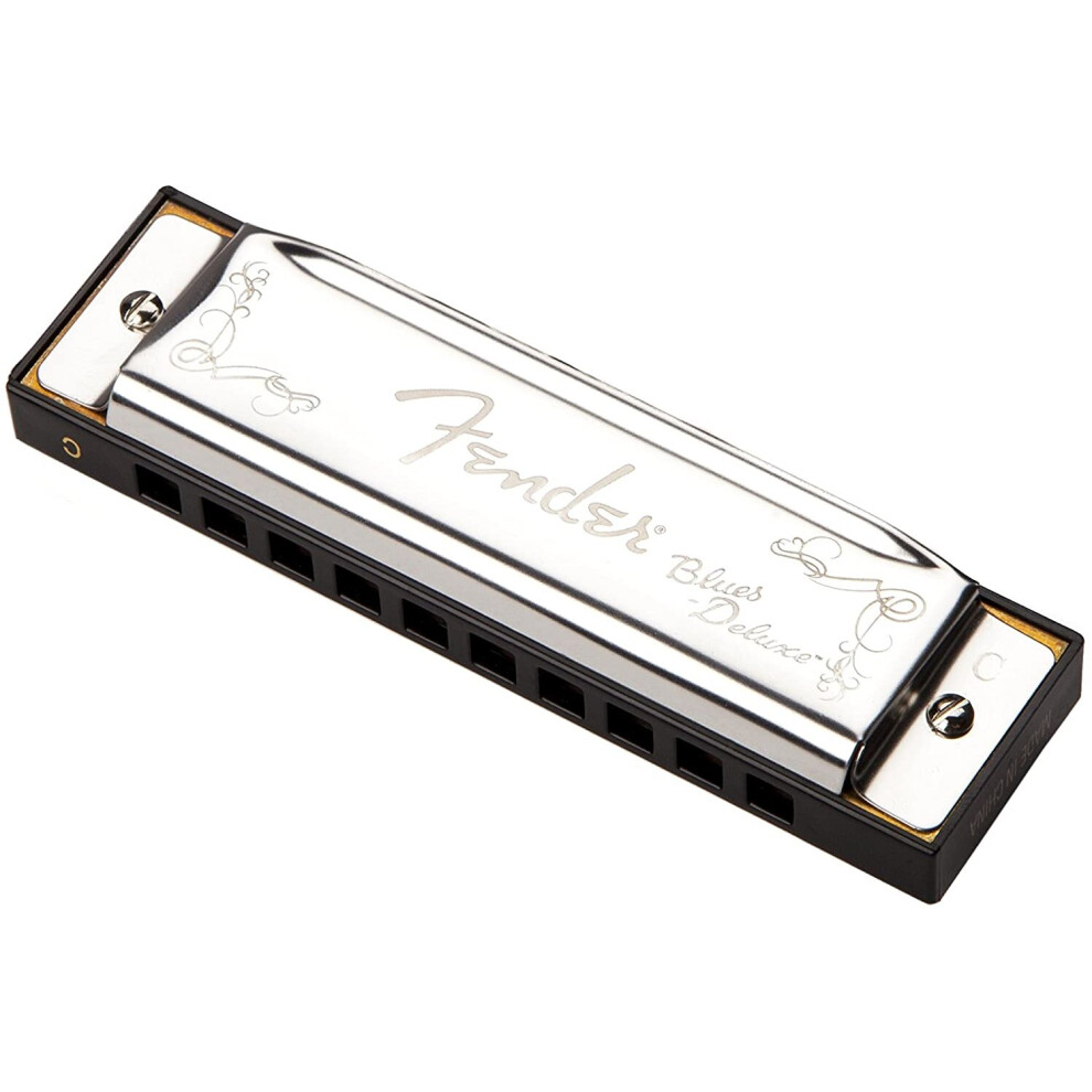 Fender 990701001 Blues Deluxe Harmonica - C, 9.0 Cm*29.0 Cm*19.0 Cm