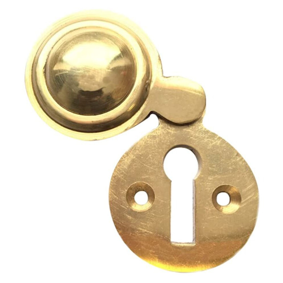 Merriway Bh04343 Diameter Polished Brass Victorian Covered Escutcheon, 35 Mm, 1.3/8 Inch 5013249386854