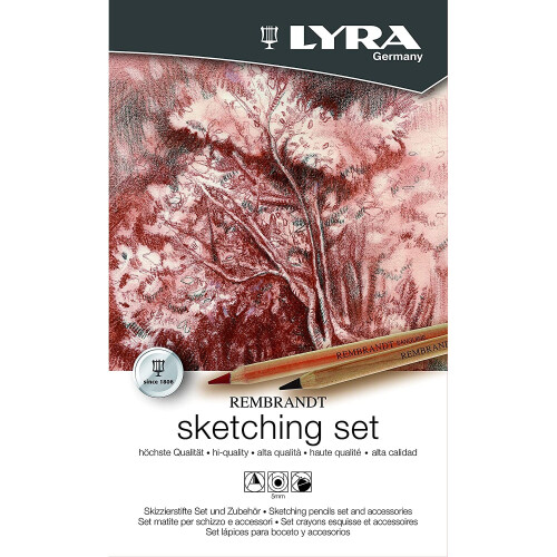 Lyra Rembrandt Sketching Set, Dark, 2B