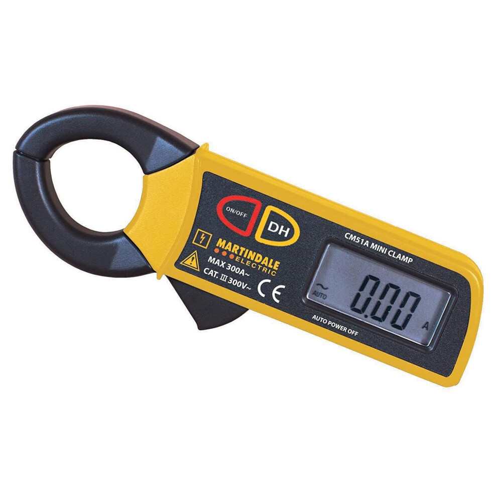 Martindale Cm51 300 A Ac Auto Ranging Mini Current Clamp Meter 5036162183690