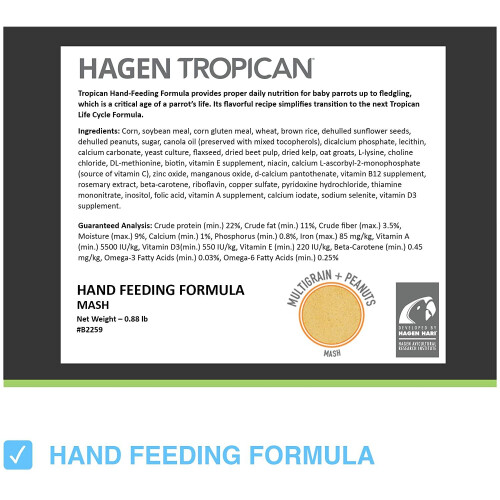 Hari Tropican Hand Feeding Formula, 400 g 1