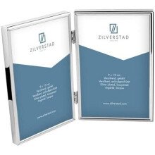 Zilverstad Sweet Memory Double Photo Frame, Metal, Silver, 1.11 x 26.4 x 18.11 cm