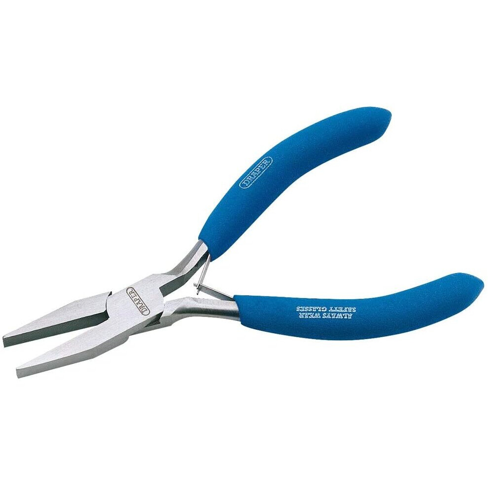 Draper 60741 38A Carbon Steel Flat Nose Plier, 125mm