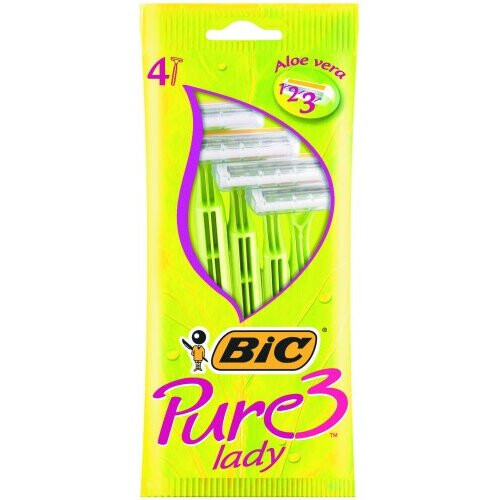 BIC Pure 3 Lady, Pack 4, Triple Blade Razor