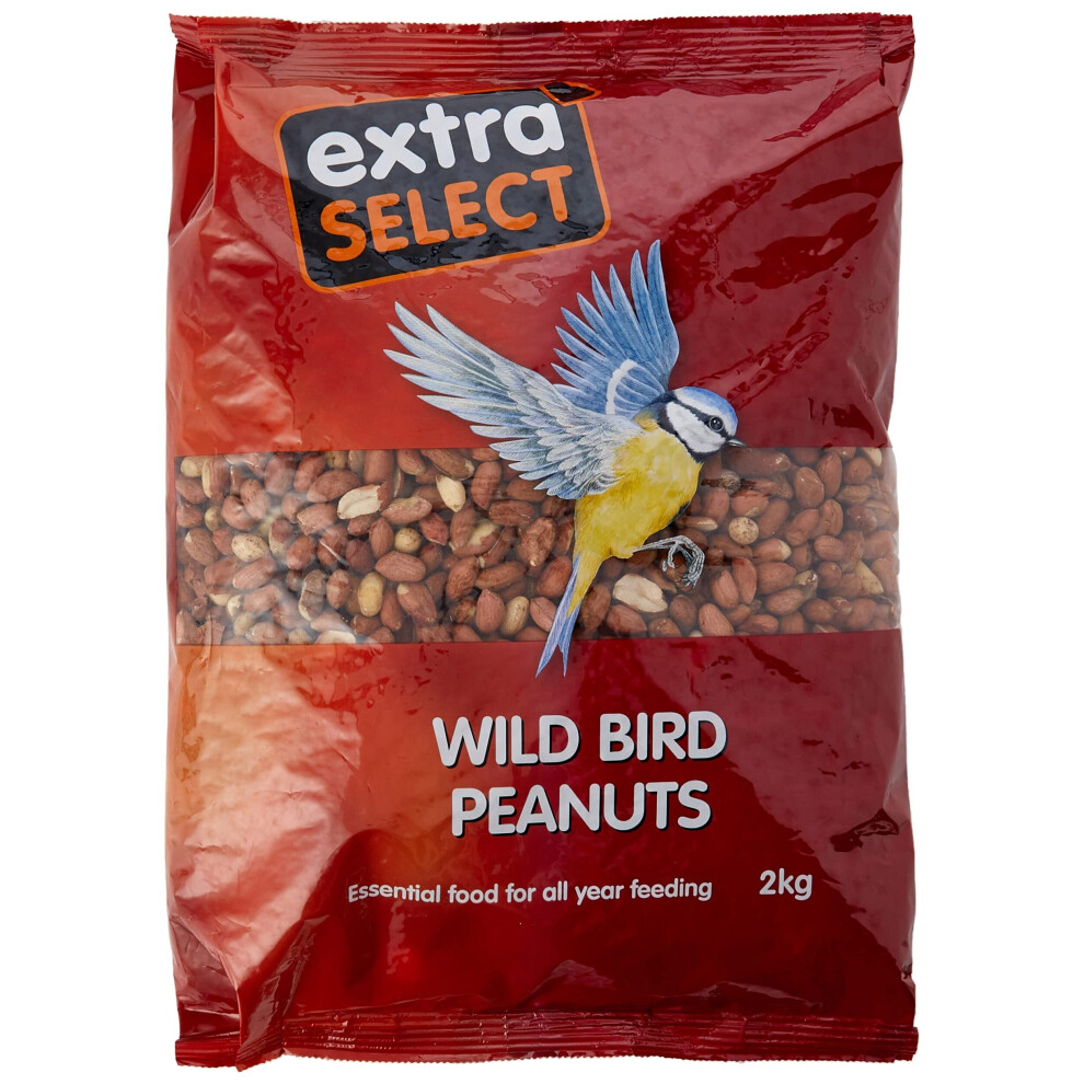 Extra Select Peanuts Wild Bird Food, 2 Kg 2 Kg Peanuts 2Kg