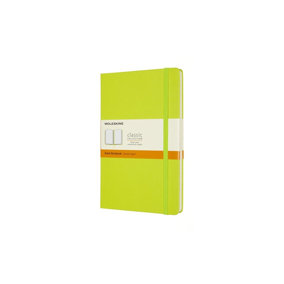 Moleskine Green Ruled Hb Notebook: Lemon - Book Large