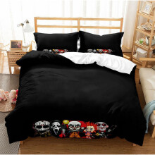 (Style 01, Single) Horror figure Single Double King Duvet Cover
