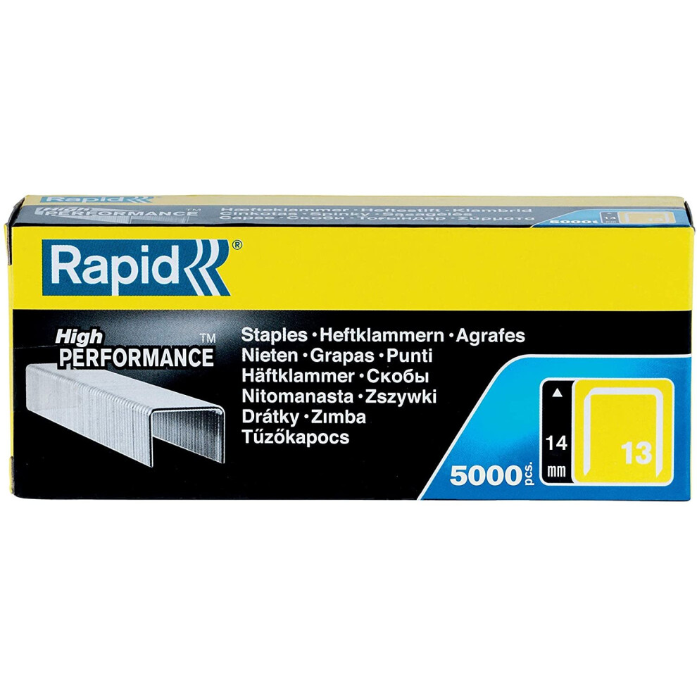 Rapid High Performance Staples, No.13, Leg Length 14 mm, 11850500 - 5000 Pieces