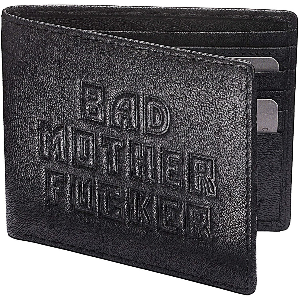 Bad Mother Fucker Wallet - Real Leather - Black