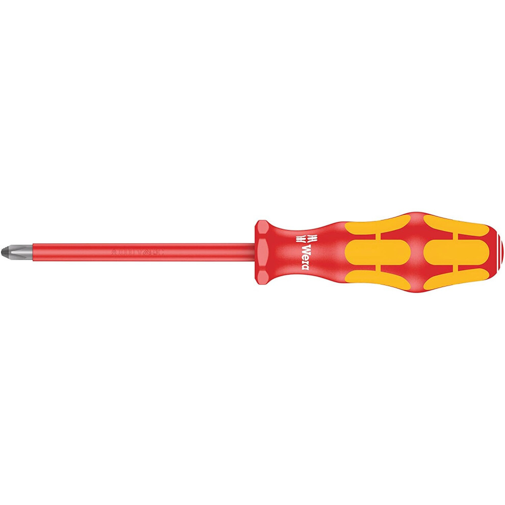 Wera 162 i PH Kraftform Plus Lasertip VDE Insulated Screwdriver, Phillips 2 x 100 mm, 05006154001