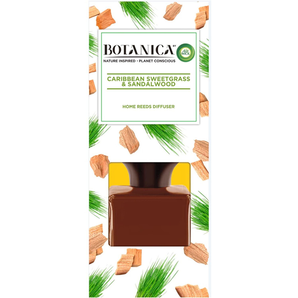 BOTANICA by Air Wick Air Freshener Reed Diffuser Caribbean Vetiver and Sandalwood 80 ml