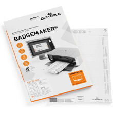 Durable BADGEMAKER Inserts 40 x 75 mm | Pack of 240 Inserts | Printable Name Badge Inserts | Create Professional Badges in Minutes