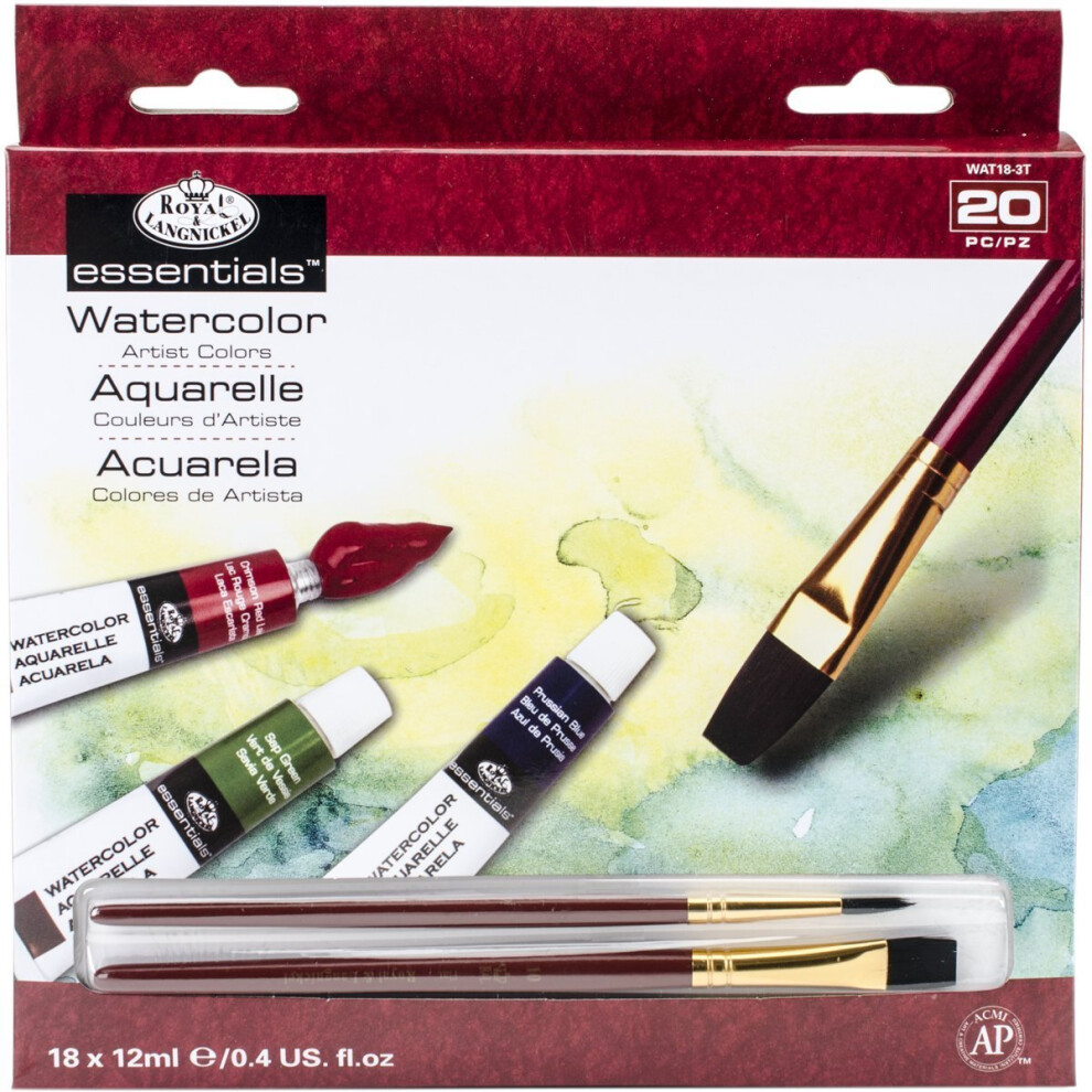 Royal and Langnickel 18 Colour Watercolour Tubes