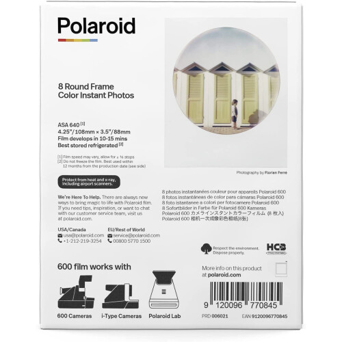 Polaroid Polaroid Χρωματική Ταινία για 600 - Στρογγυλή Κορνίζα (6021) 2