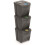 Prosperplast Prosperplast Sortibox Bin Containers, 3 x 20L Rubbish and Waste Separation System, (Grey) 2