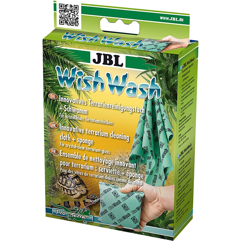 Jbl Wishwash, Cleaning Cloth And Sponge For Aquariums And Terrariums