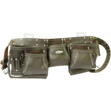 Rolson 68870 Twin Pocket Single Tool Belt - Black