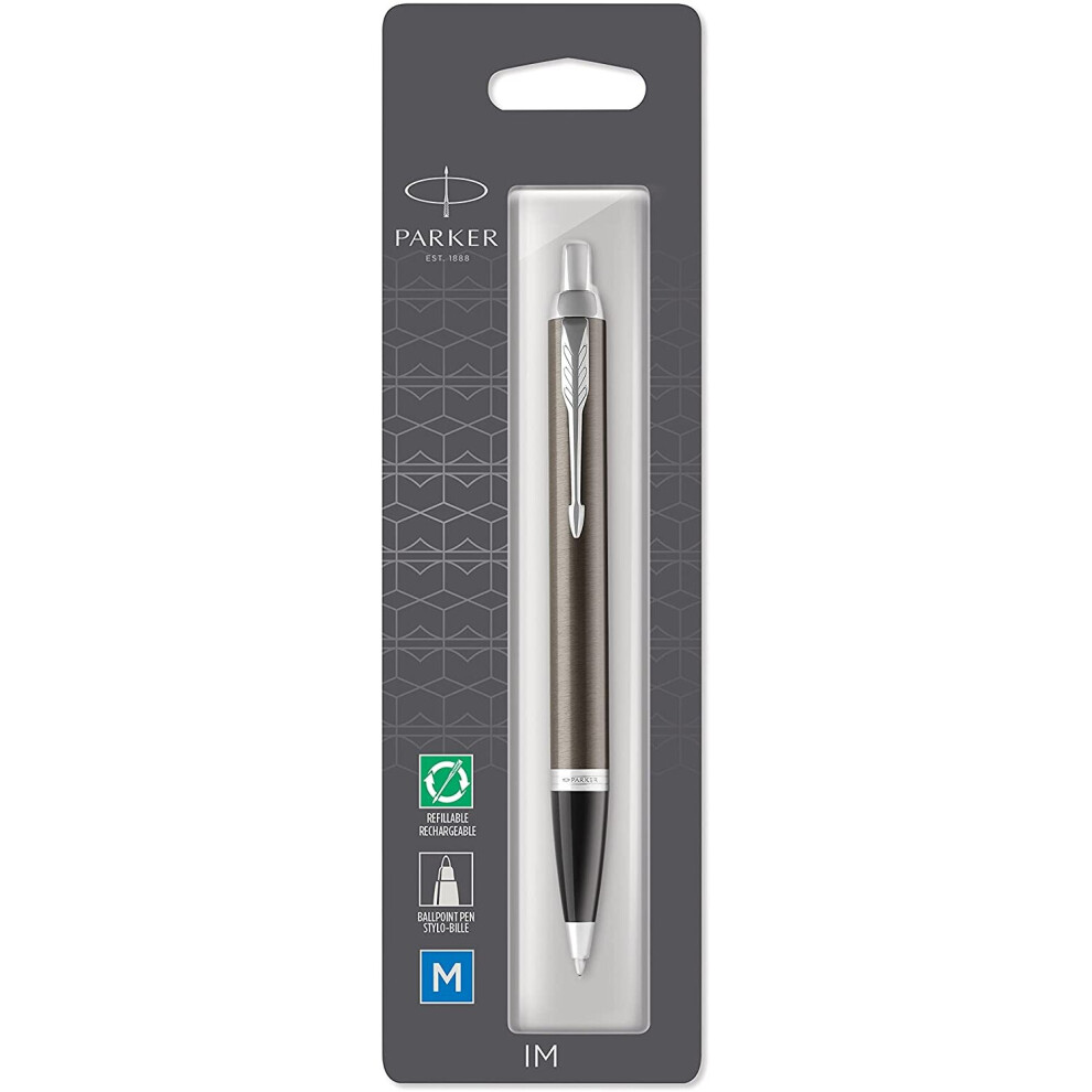 Parker IM Ballpoint Pen | Dark Espresso | Medium Point Black Ink