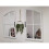 72X65Cm New Shape Window Style Stylish Decor Mirror Wall Mirror White 2