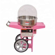 SUMTASA Candy Floss Machine+Cart+bowl+Domed Cover Cotton Candy Maker