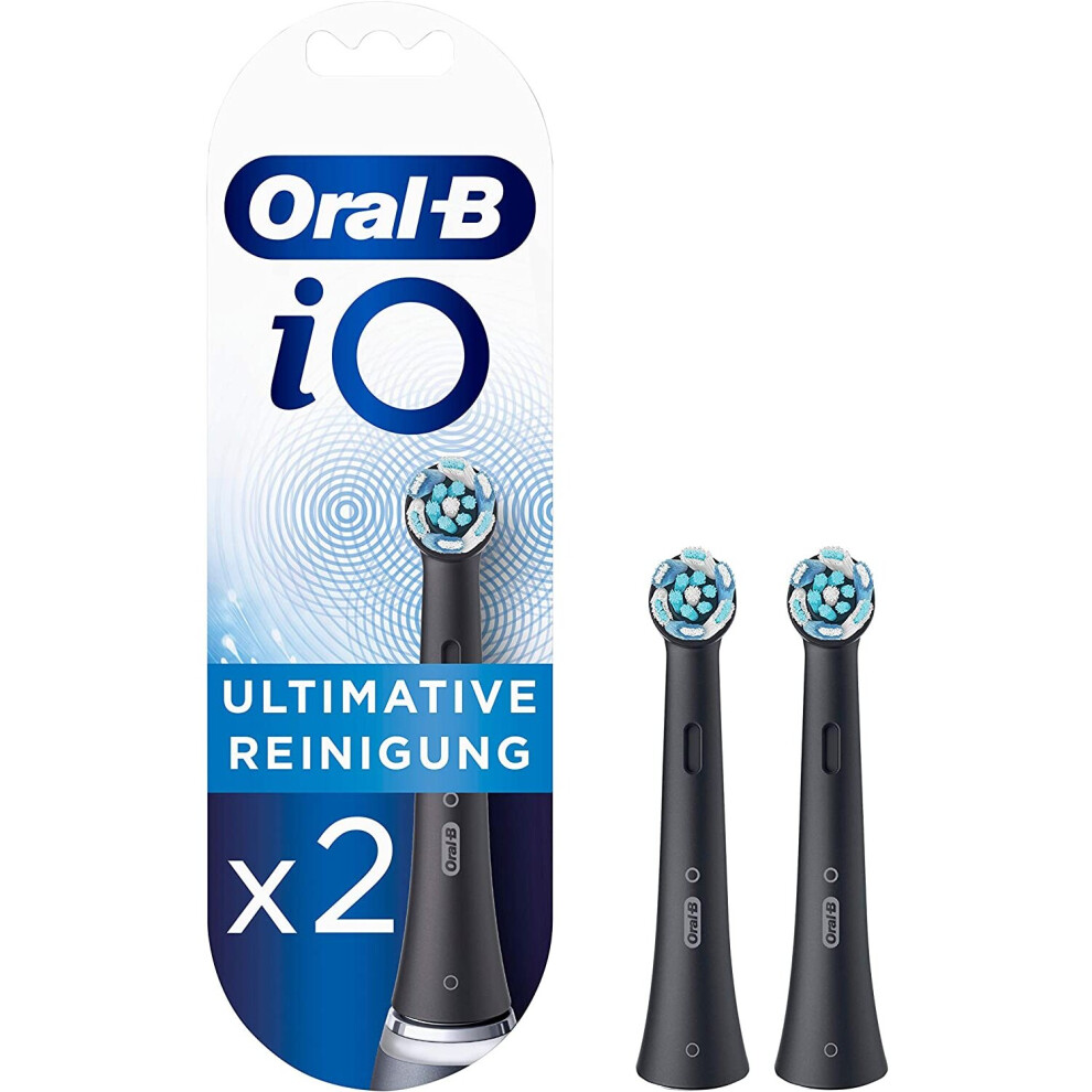 Procter & Gamble Black Braun Oral-B 4210201319832 Io Ultimate Cleaning Toothbrush Heads For Sensational Mouth Feeling Pieces Size 2