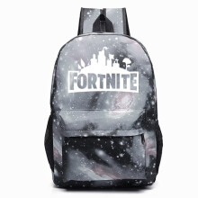 (Grey) Luminous Fornite Backpack Glow In The Dark Backpack