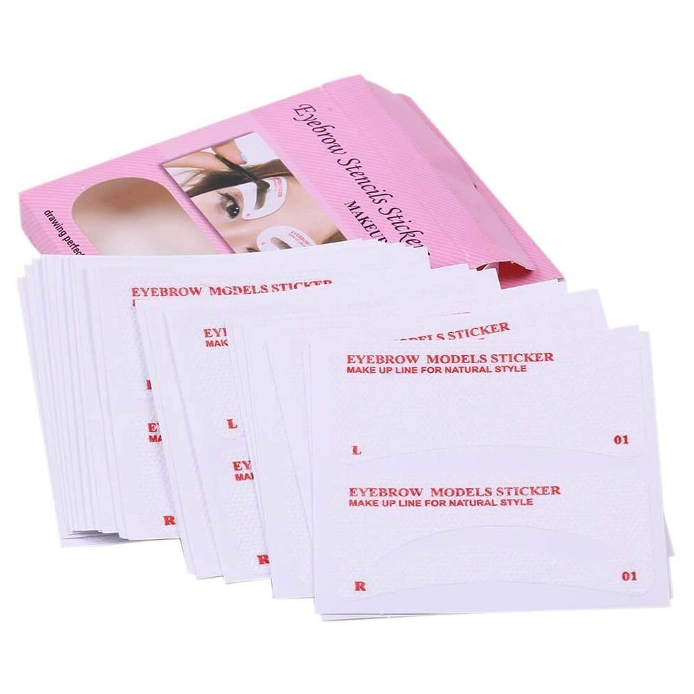 24 Pairs Eyebrow Stencils, 24 Styles Non-Woven Eyebrow Shaping Stencils, Eyebrows Grooming Stencil Kit Eyebrow Template DIY Beauty Quickly Makeup-image-OPC-P8W5MTJ-NEW