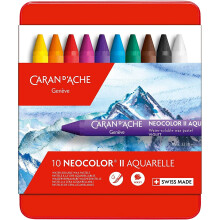 Creative Art Materials"Caran D'Ache NeoColor II" Water Soluble Wax Pastel Set, Multi-Colour