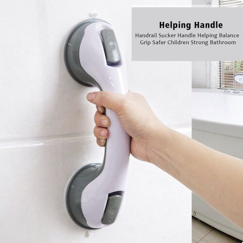 2X Safety Bathroom Bath Shower Hand Grip Grab Suction Rail Bar Handle 2