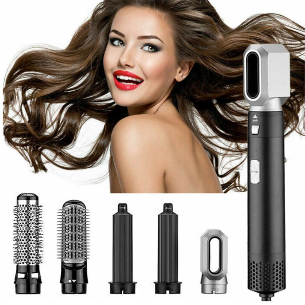 5in 1 Hair Dryer Styler Volumizer Straightener Curler Comb Hot Air Brush