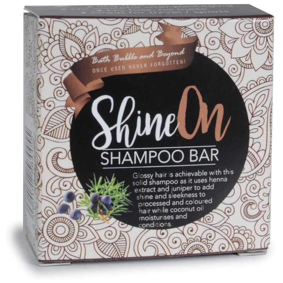 Bath Bubble & Beyond Red Shine On - Cinnamon Heat Treated Colou Processed Hair Shampoo Bar Gift Boxed 50G
