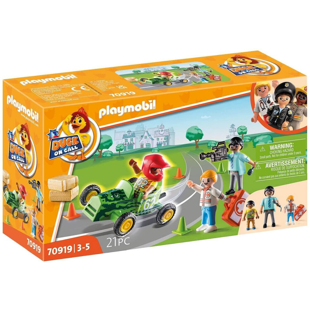 Playmobil Duck On Call - Ambulance Action-Help The Racing Driver-70919