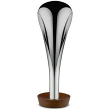 Alessi Lily Mw71-Incense Burner in 18/10 Stainless Steel and Wood, Steel, One Size