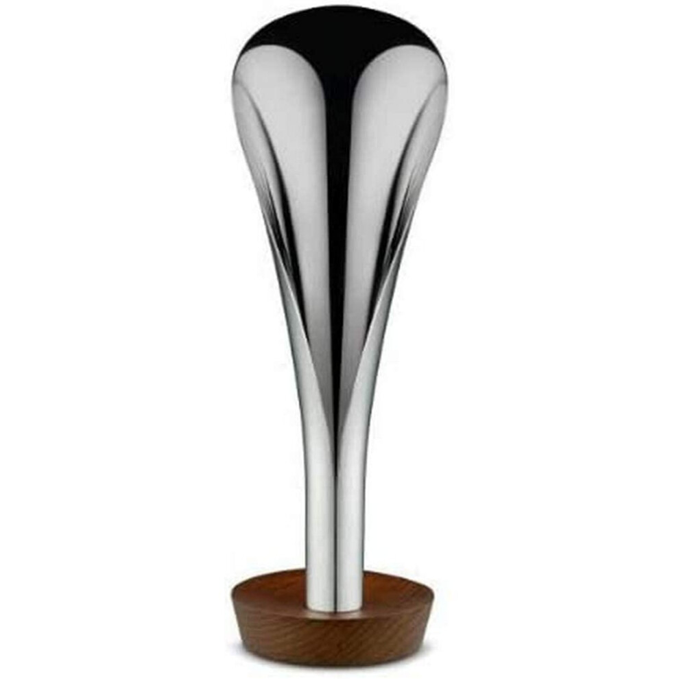 Alessi Lily Mw71-Incense Burner in 18/10 Stainless Steel and Wood, Steel, One Size