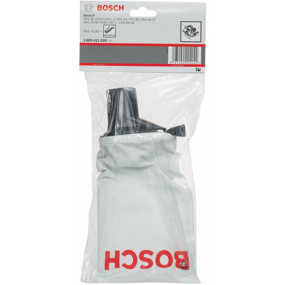 Bosch 1605411029 Dust Bag including Adapter Pks/Gks, Grey