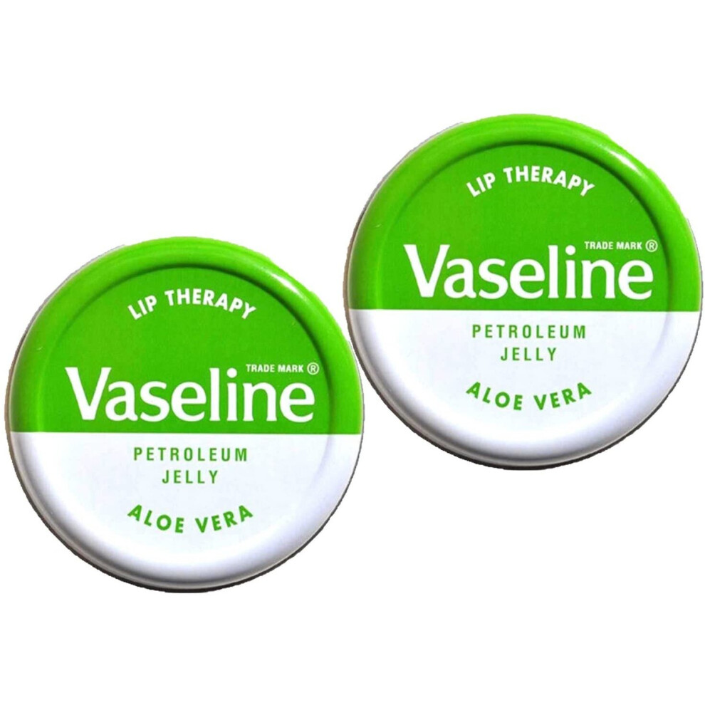 Vaseline Lip Therapy Aloe Vera 20g (Pack of 2)