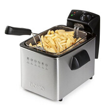 Freidora - DOMO - 4L - 3000W - Temperatura variable - Potencia eléctrica - Capacidad