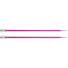 KNIT PRO KP47271 Zing: Knitting Pins: Single Ended: 30cm x 5.00mm, Metal, 5 , Pink