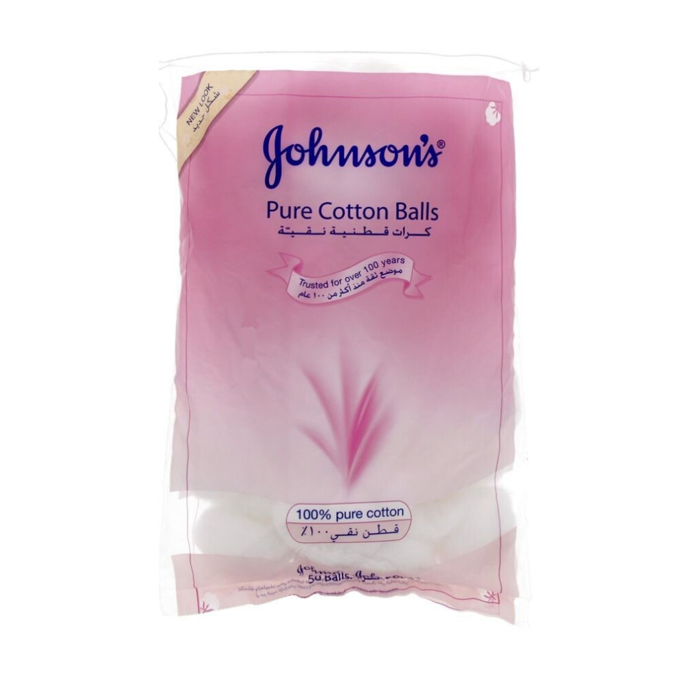 Johnson's Pure Cotton Balls 50's