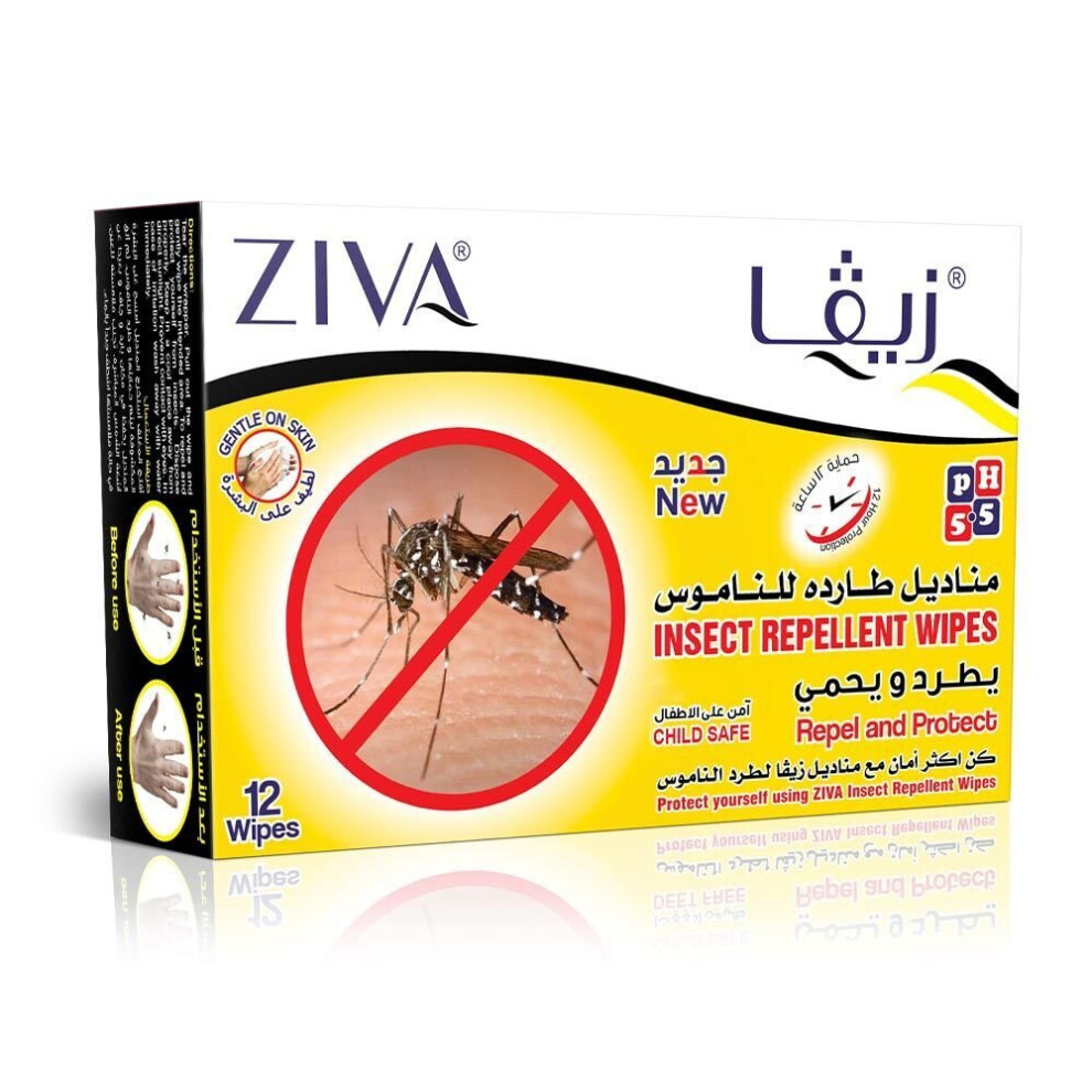 Ziva Insect Repellent Wipes 12'S