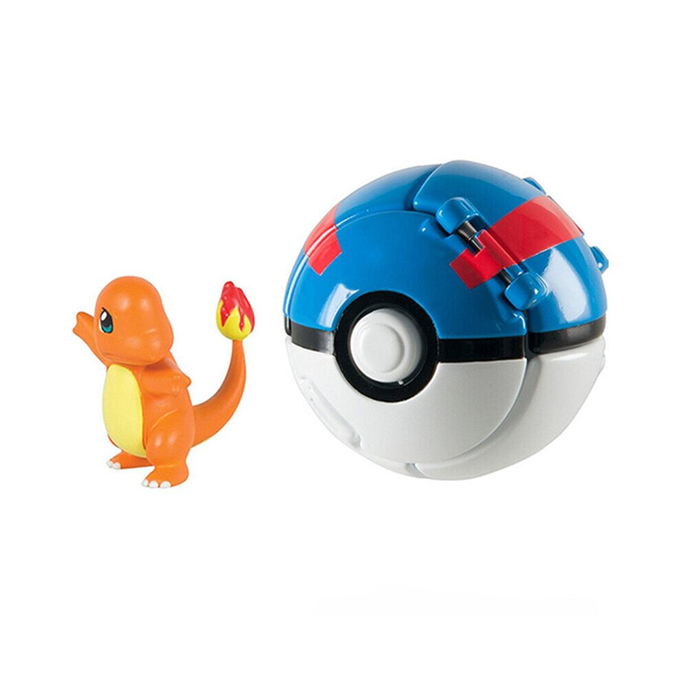 Pokemon Ball Throw N Pop Clip N Carry Poke Ball Pikachu Squirtle Charmander  on OnBuy