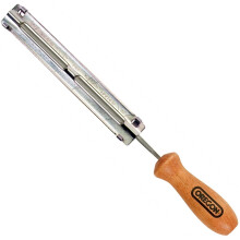 OREGON 5/32-Inch (4.0 mm) Chainsaw File and Holder with Angle Guides to Sharpen 1/4-Inch, 3/8-Inch Low Profile Chainsaw Chains (Q16265C)