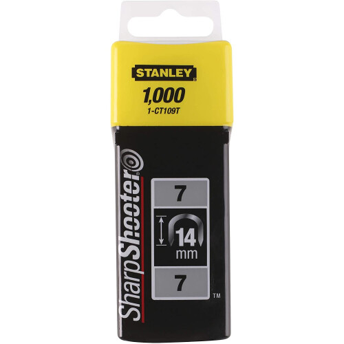STANLEY Stanley 1-CT109T 14mm Type-7 Cable Staples (1000 Pieces)