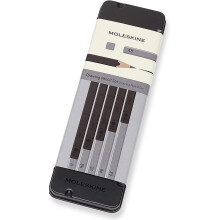 Matite - Moleskine - EW7P05GPHA - 5 pezzi - Grafite - Unisex