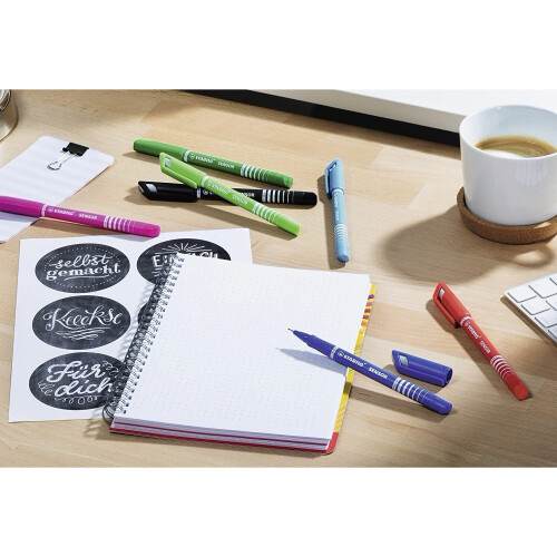 Fineliner - STABILO SENSOR F Box of 10 Black 2